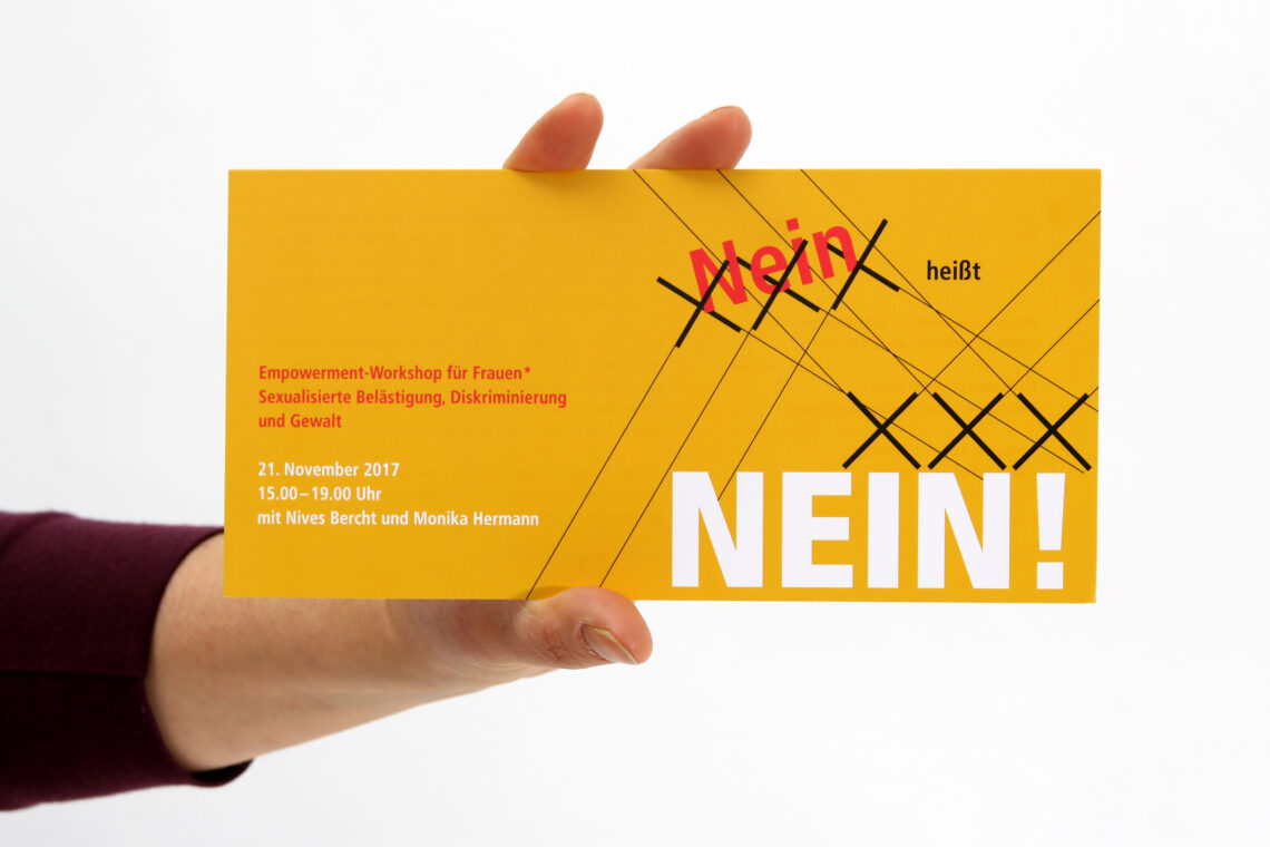Print Design für udk Berlin Frauenbeauftragte Gleichstellungsbeauftragte